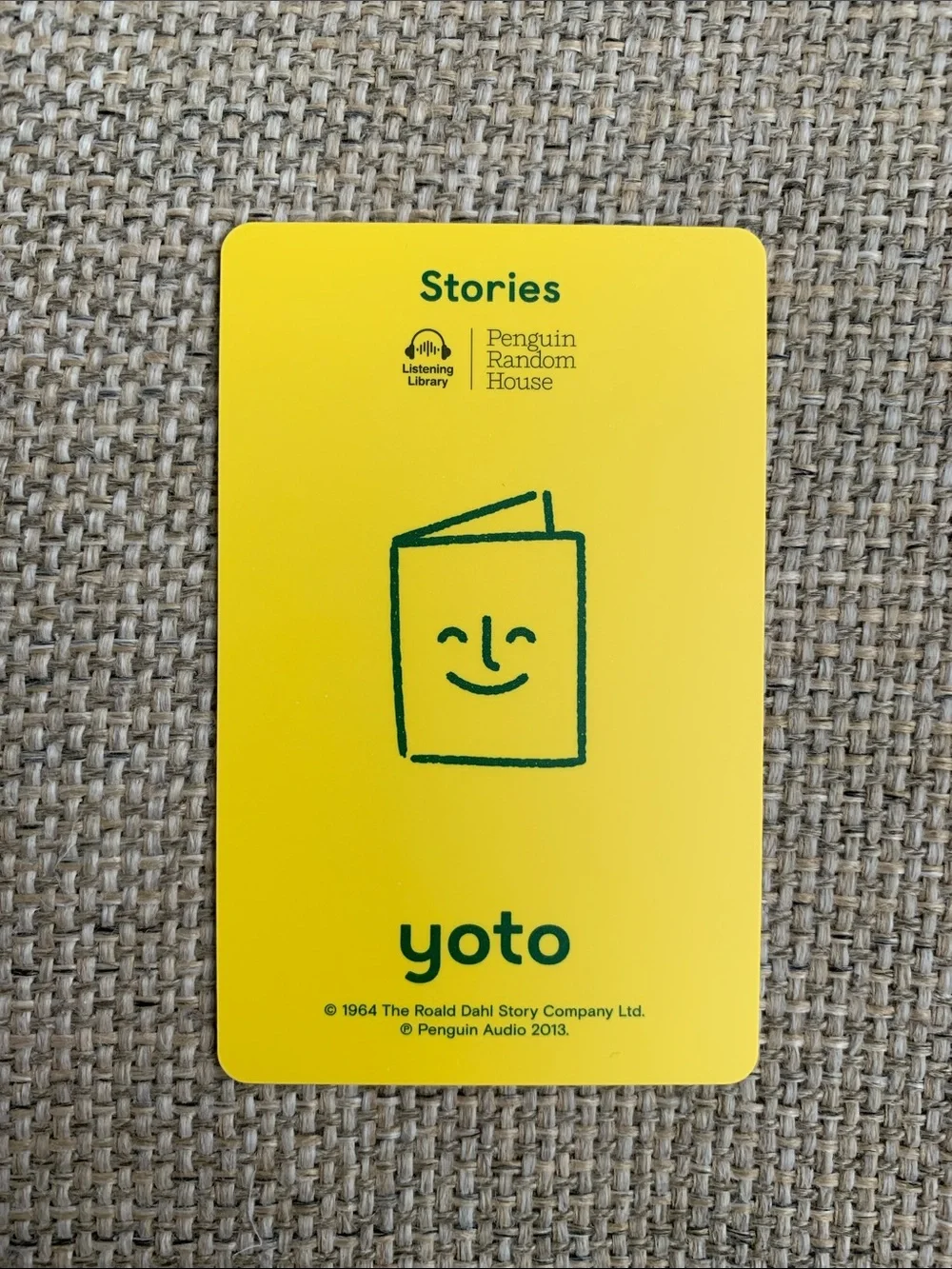 Yoto Card Charlie and the Chocolate Factory Roald Dahl